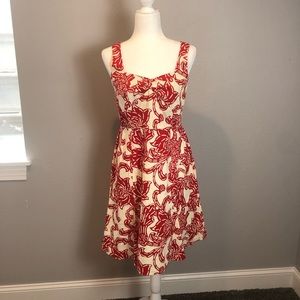 Flirty fun summer Dress red & white size 4/6